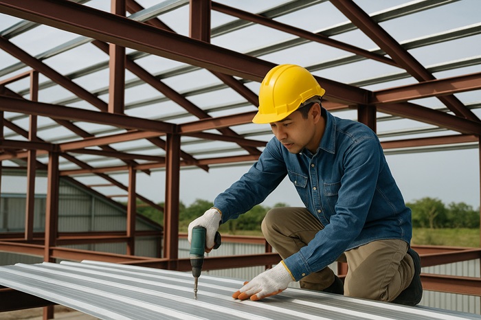 Thi công nhà thép tiền chế